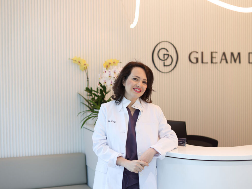 Dr. Lidiya Zavalishina - founder and general dentist at GLEAM Dental, a Roncesvalles, Toronto dental clinic located just minutes from Dundas West TTC Station. Dr Lidiya specializes in cosmetic dentistry, and makes it a priority to bring the latest dental technologies to Toronto.