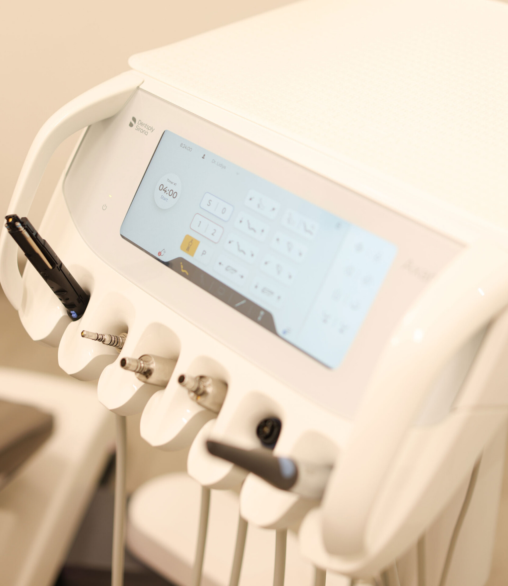 tooth cleaning machine at Gleam Dental, Toronto's premier dental clinic serving all ages from kids to elderly.
