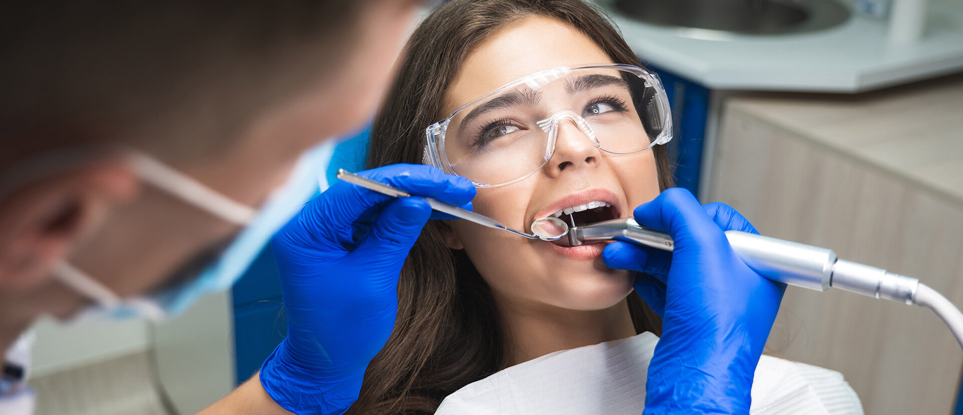 dental patient receiving root canal treatment