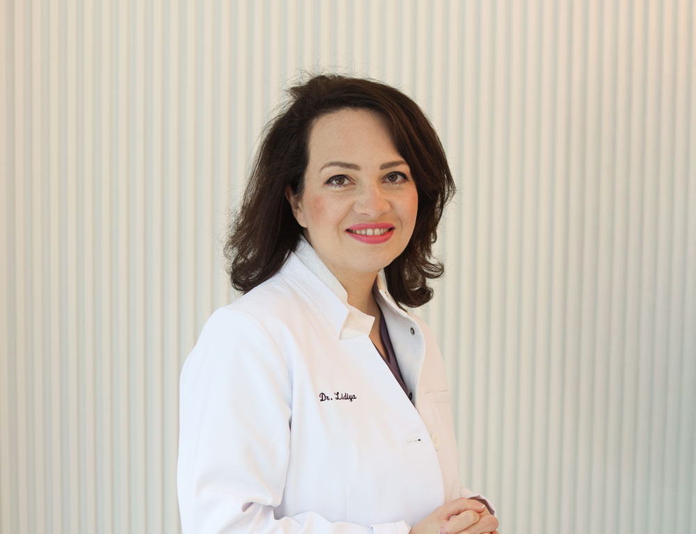 Dr. Lidiya Zavalishina - founder and general dentist at GLEAM Dental, a Roncesvalles, Toronto dental clinic located just minutes from Dundas West TTC Station