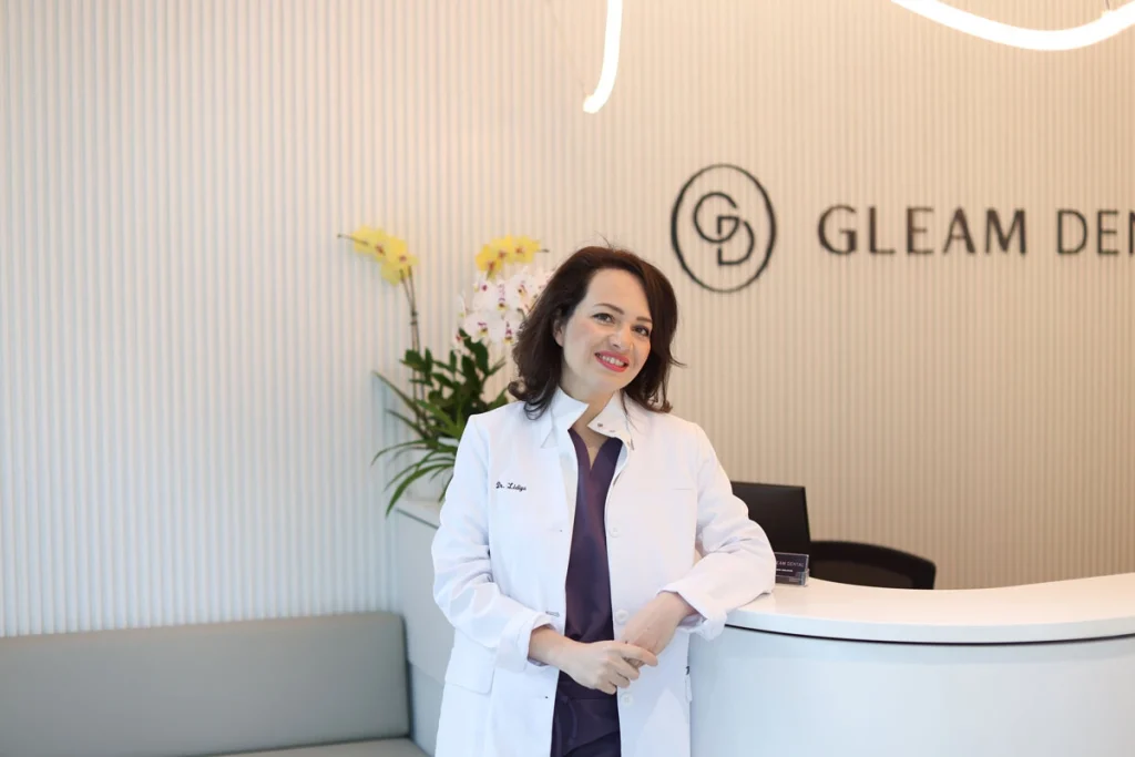Dr. Lidiya Zavalishina - founder and general dentist at GLEAM Dental, a Roncesvalles, Toronto dental clinic located just minutes from Dundas West TTC Station. Dr Lidiya specializes in cosmetic dentistry, and makes it a priority to bring the latest dental technologies to Toronto.