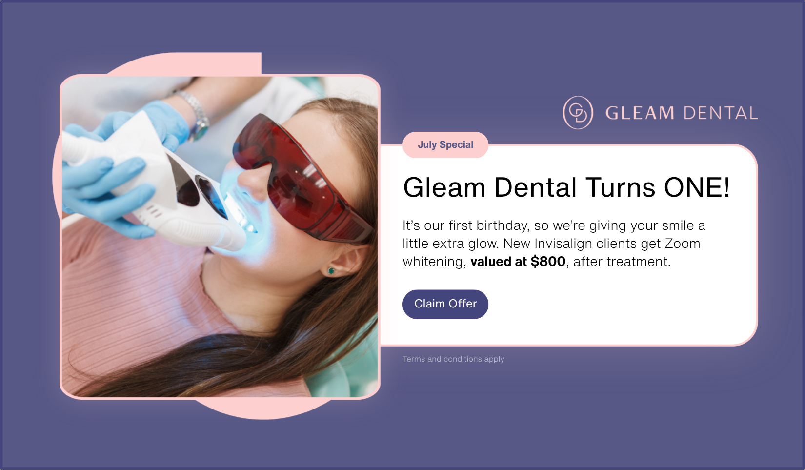 One year anniversary offer